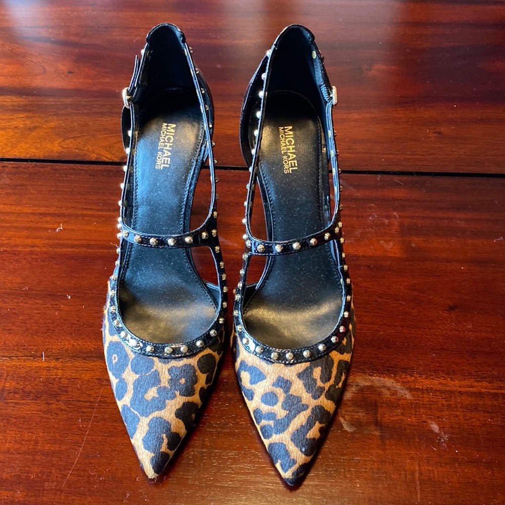 Michael Kors leopard heels